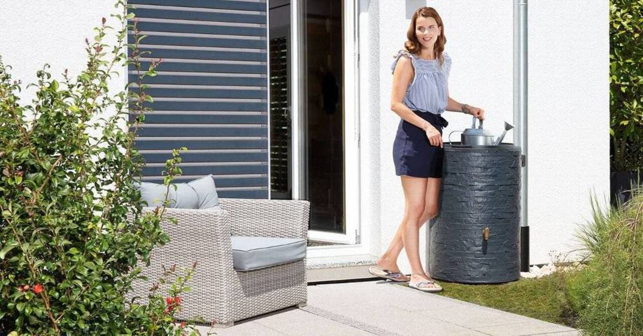 GRAF Regenspeicher » ARONDO « 250 l - UV & witterungsbeständig