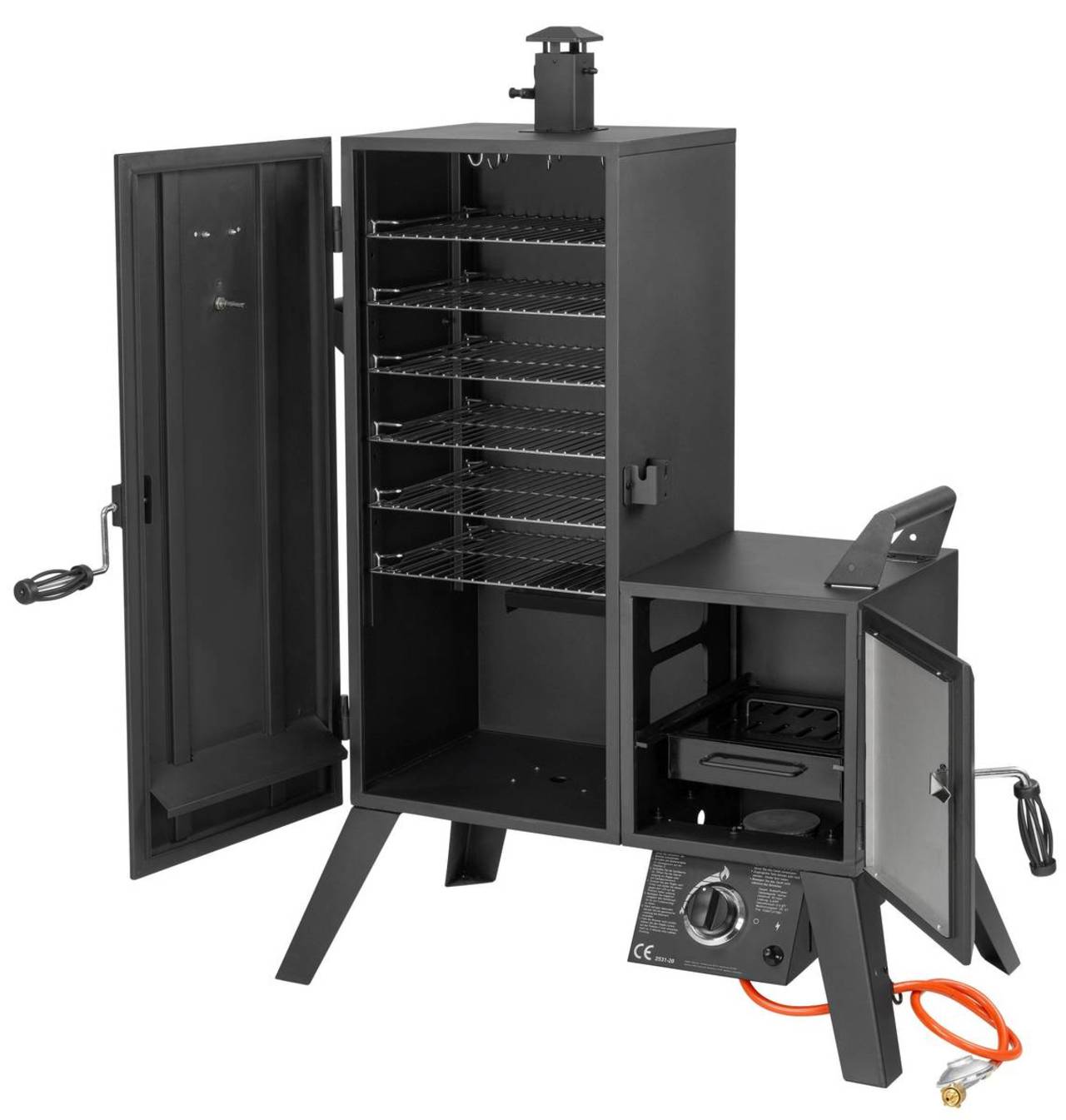 EL FUEGO® Gas-Smoker » Portland SF « AY3175 - inkl. Thermometer