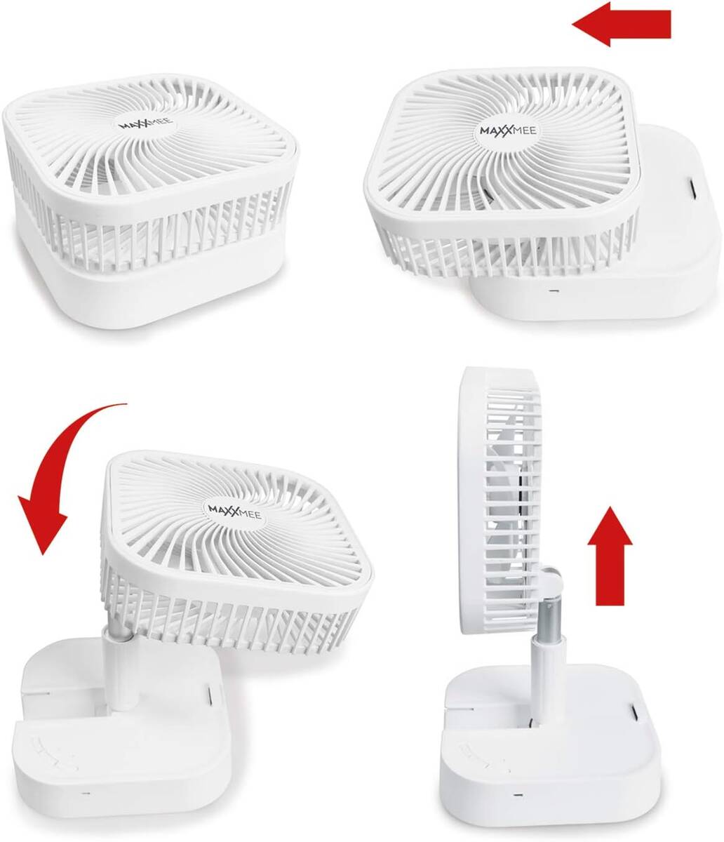 Maxxmee » Faltdesign-Ventilator « klappbar und kabelloser Betrieb