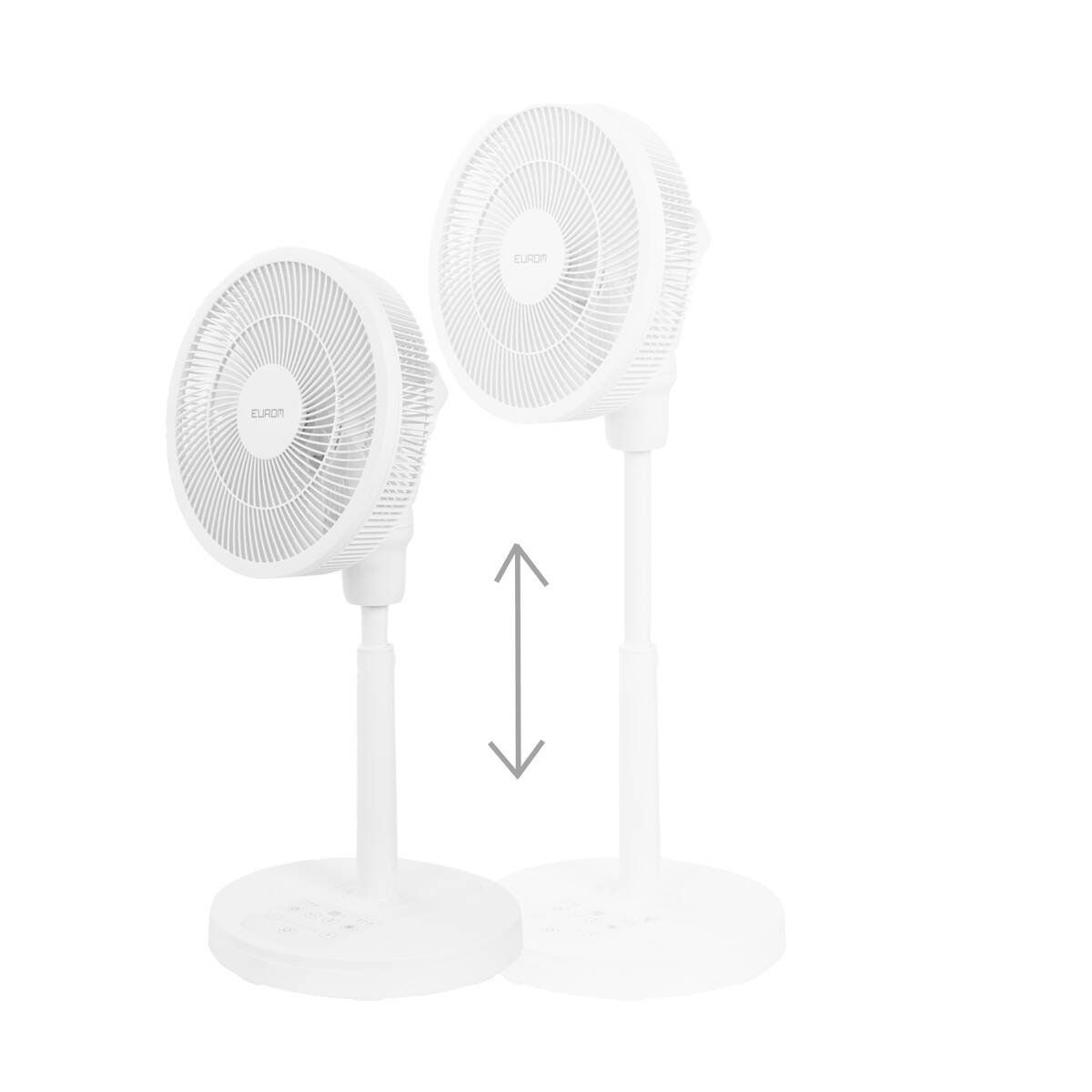 Eurom Ventilator » Vento 3DS Silent Comfort White « höhenverstellbar