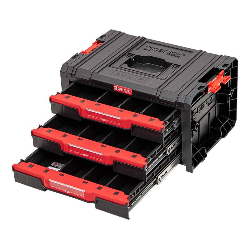Qbrick System PRO 2.0 DRAWER 3 » Werkzeugbox mit Schubladen «
