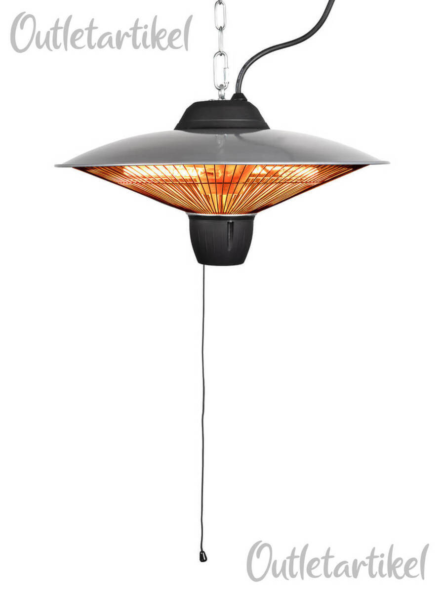 ♦ OUTLET ♦ EUROM Party-Deckenstrahler » 1502 « 2 Heizstufen und 1500 Watt