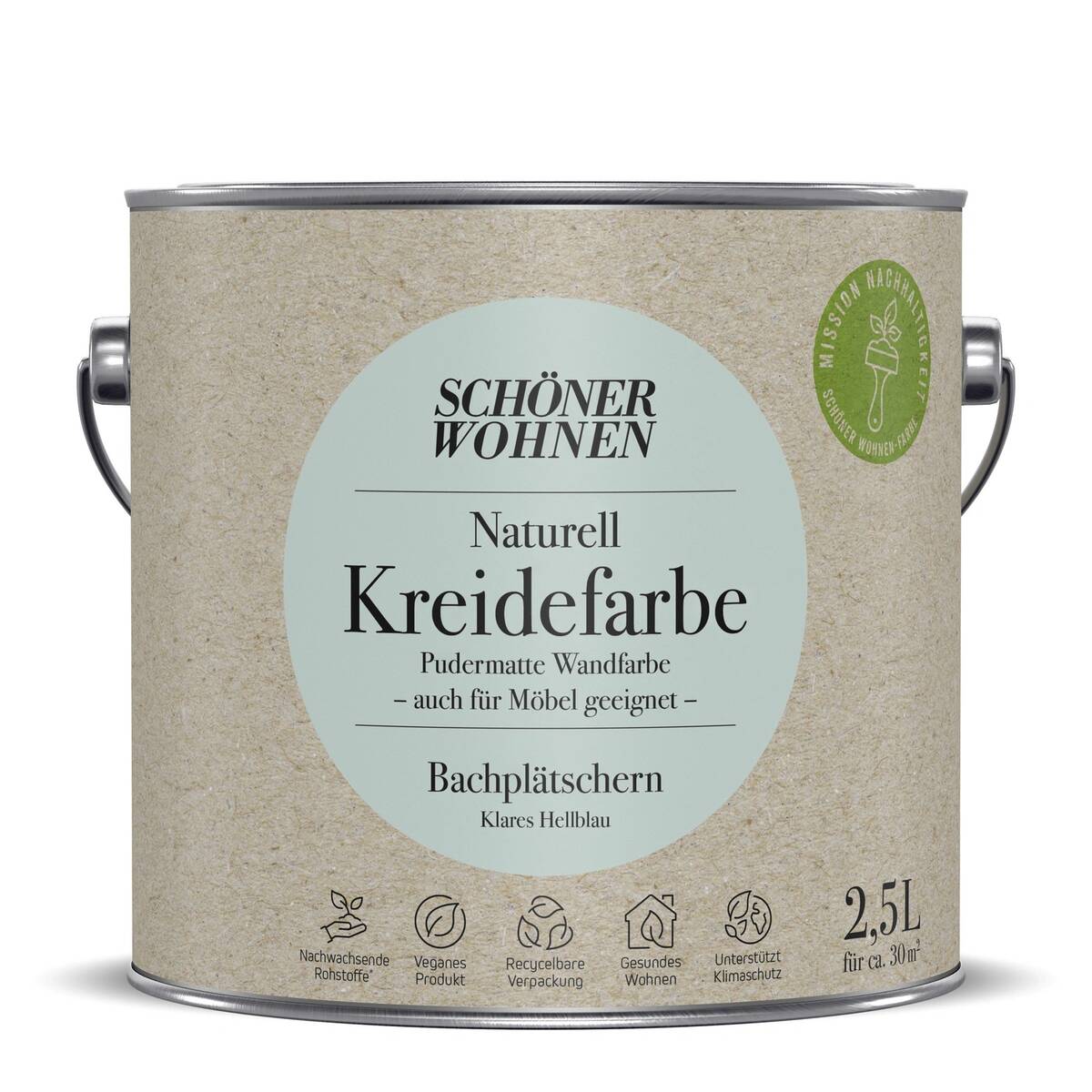 Schöner Wohnen Kreidefarbe » Bachplätschern « 2,5 L matt