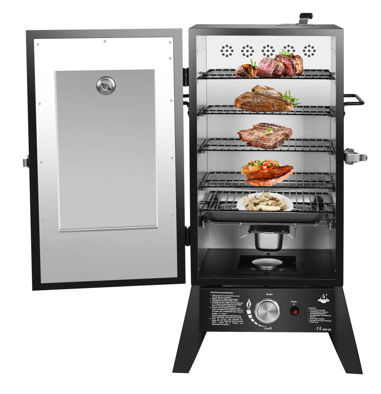 El Fuego Gas-Smoker » Portland W XL « Window - AY3174