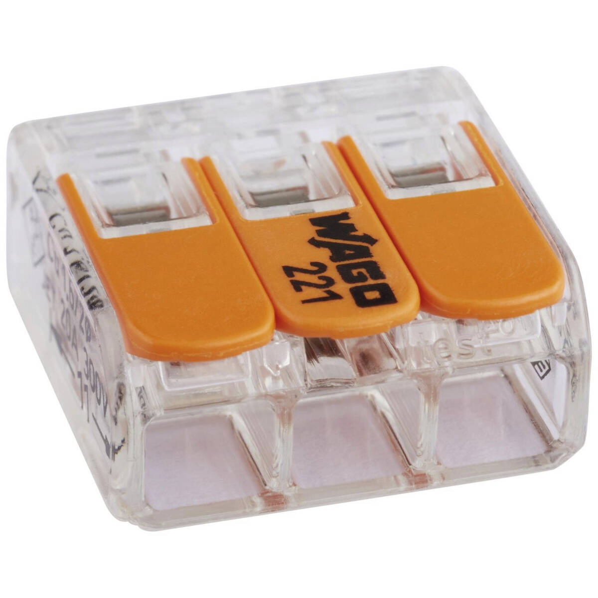 Wago Verbindungsklemmen » 50 Stück « 3-polig 0,2 bis 4 mm²