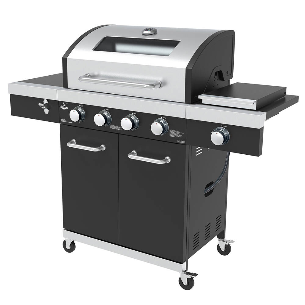 El Fuego Gasgrill » Kingston « 17,4 kW - LED-Regler & Seitenbrenner