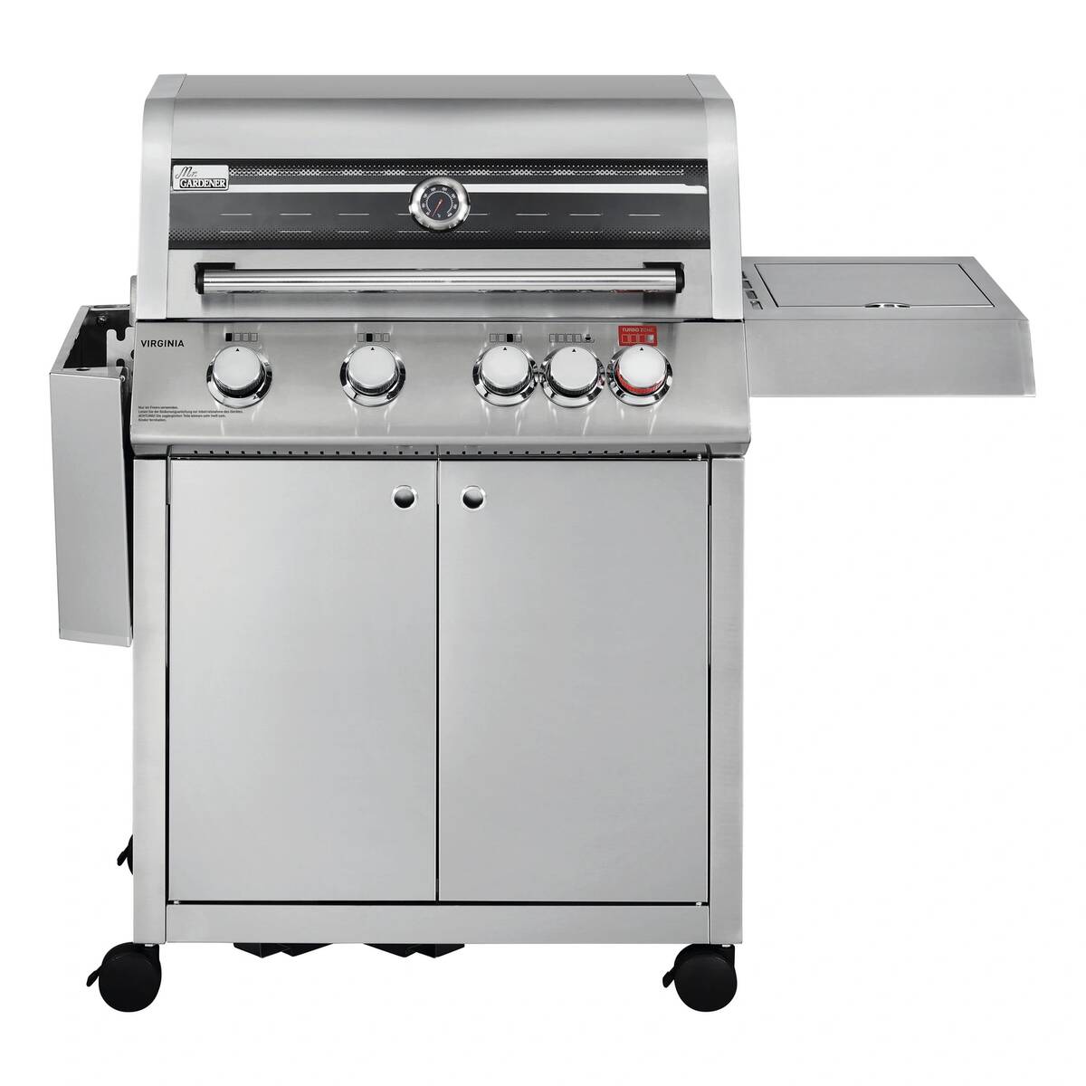 Mr. Gardener Gasgrill » Virginia 4 « TURBO-ZONE™, HEAT RANGE™-System