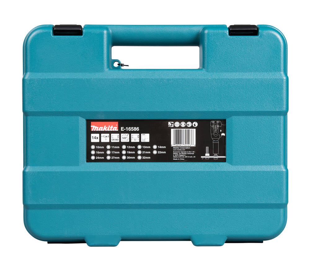 Makita Schlagnuss-Set 1/2 » E-16586 « IMPACT BLACK 14-tlg im Koffer