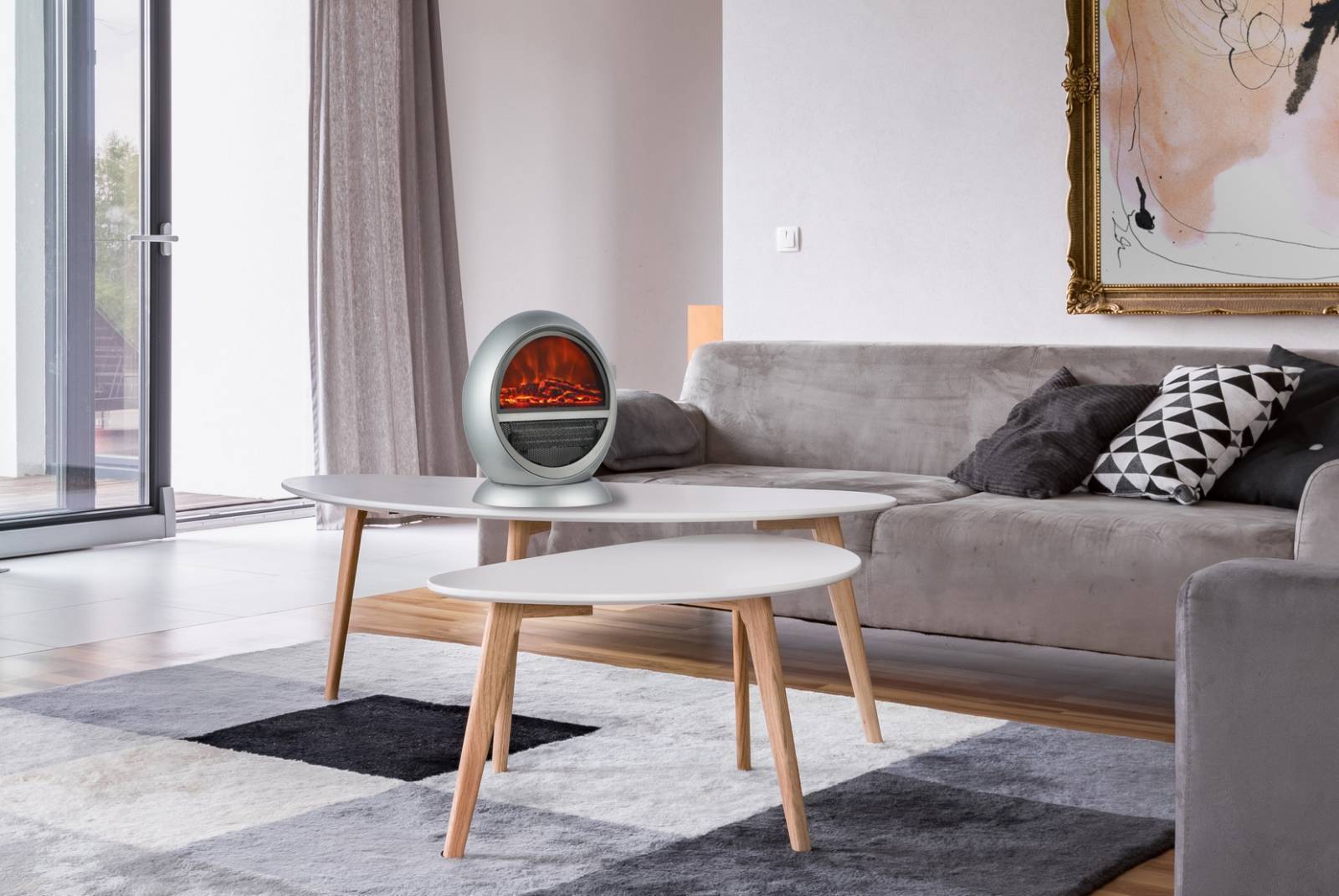 EL FUEGO Elektrokamin » FRANKFURT « AY3296 - Heizen & Flamen-Effekt