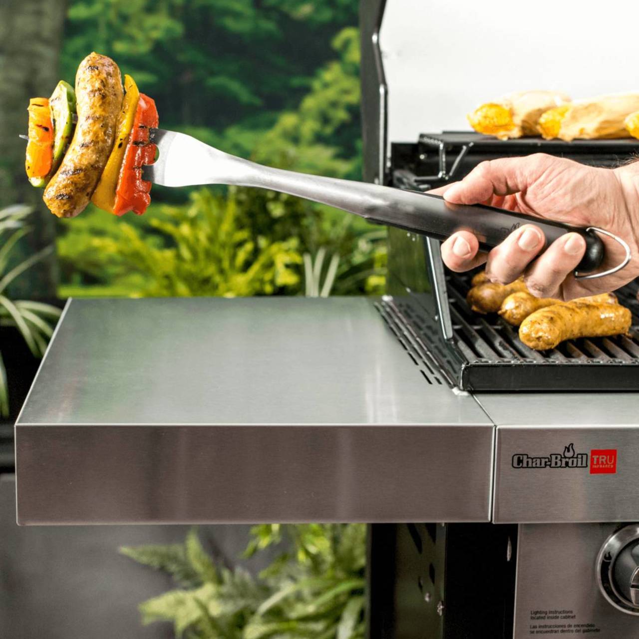 Charbroil Comfort Grip Gabel, Edelstahl