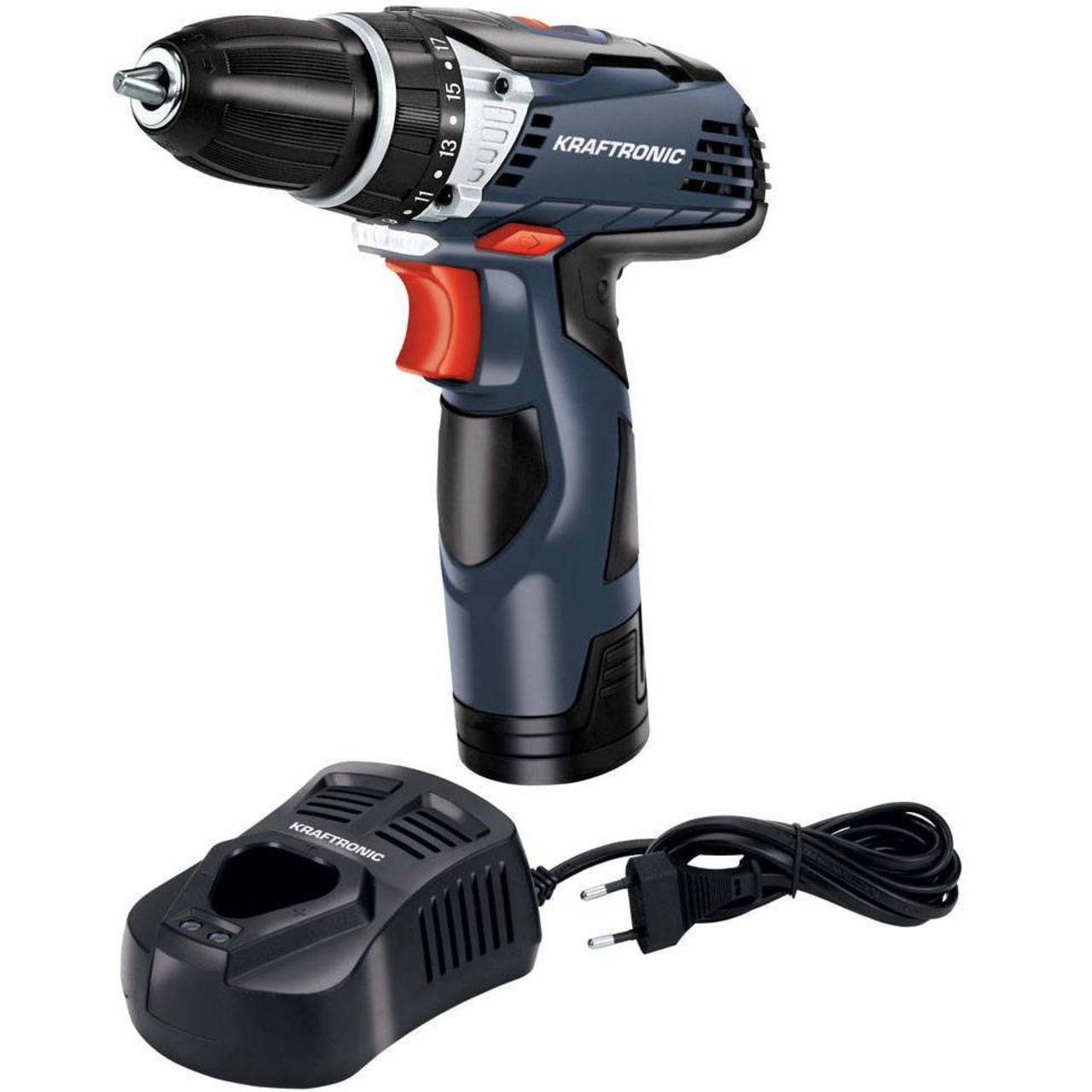 Kraftronic Akku-Bohrschrauber KT-AS 12 Li, 12V 1,5 Ah, Schnelllader, Koffer