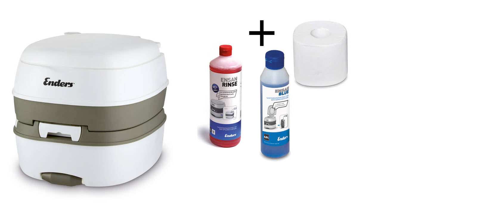Enders Campingtoilette Starter Set » Deluxe « inkl. 2x Sanitärkonzentrat