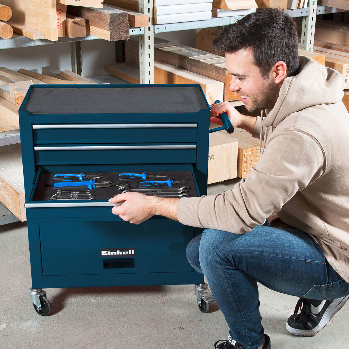 Einhell Werkstattwagen 180 Teile » BT-WW 180 Kit « inkl. Ablagefach