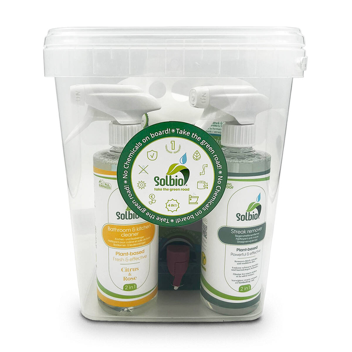 Solbio Camping-Zubehör » StarterKit « Reiniger, Bambus-WC Papier, uvm.