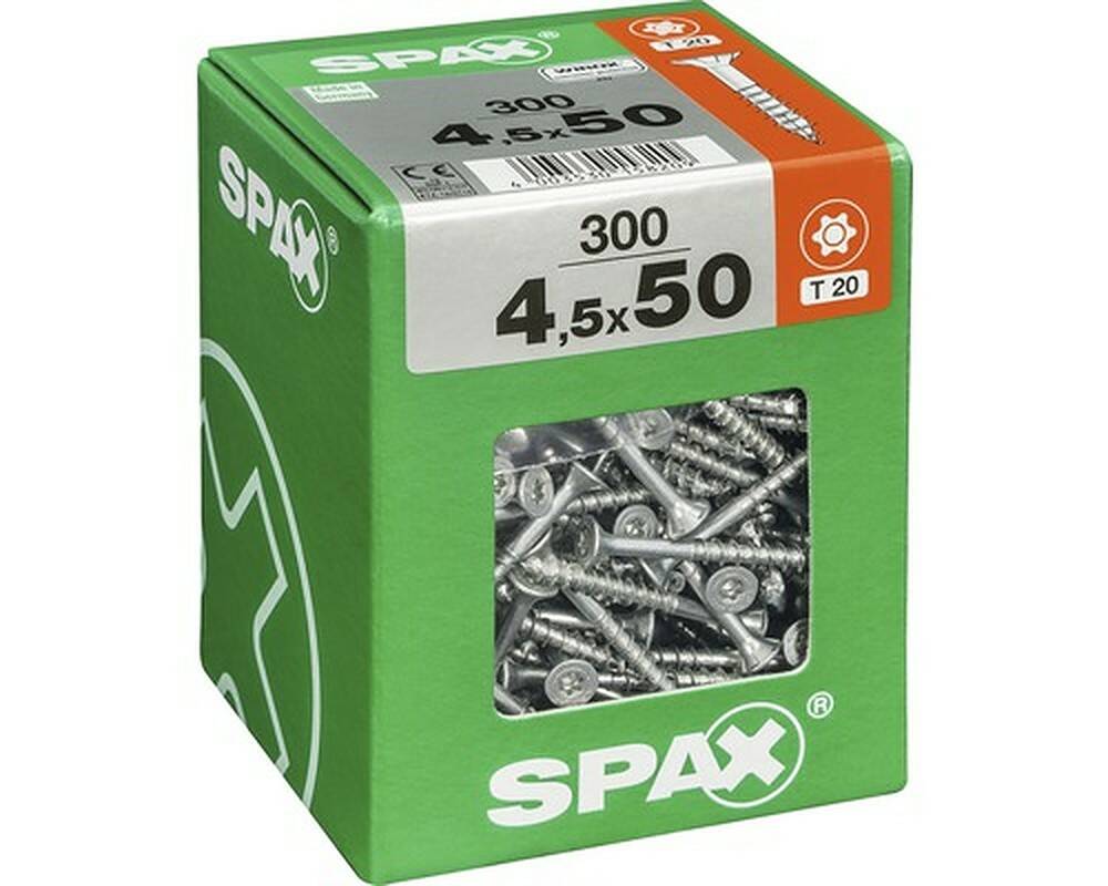 SPAX Universalschrauben 300 Stück »4,5 x 50 mm« T20