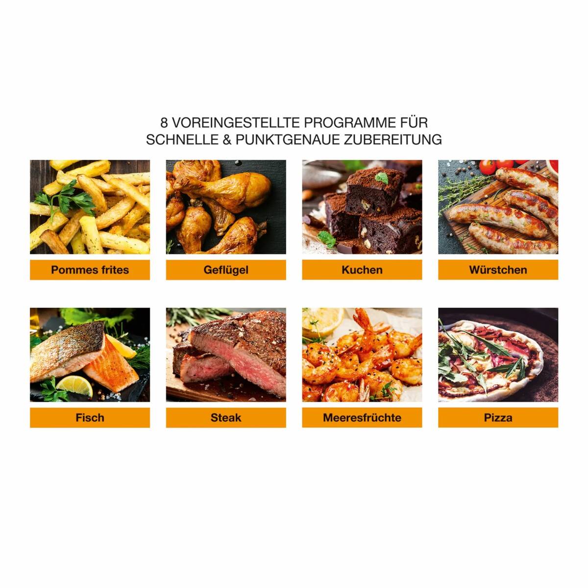 Kochwerk Heißluftfritteuse » weiß « 1400W, 3 Liter, Touch-Display, Tim