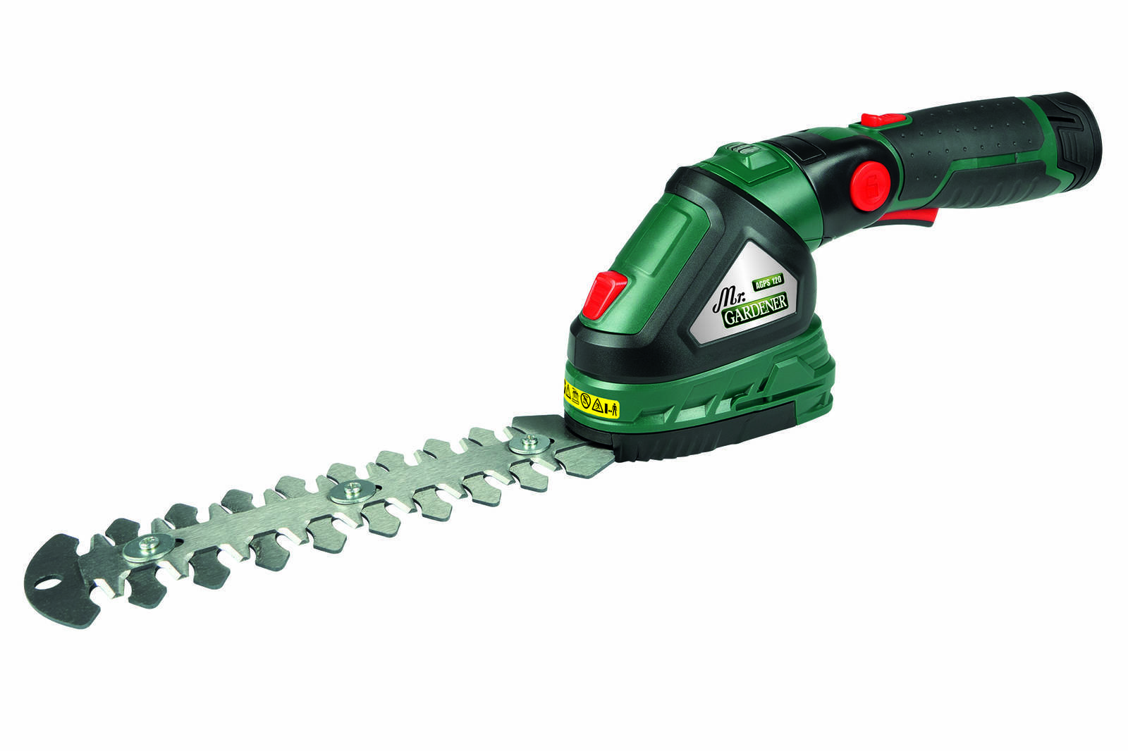 Mr. Gardener Akku-Grasschere » AGPS 120 « 3in1 Kombigerät