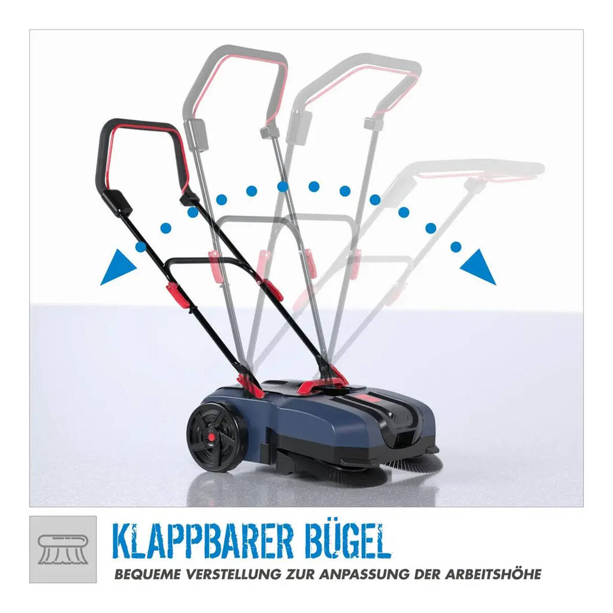 Güde Akku-Kehrmaschine » GKM 18-401-30 « 18 Volt, inkl. 4,0 Ah Akku