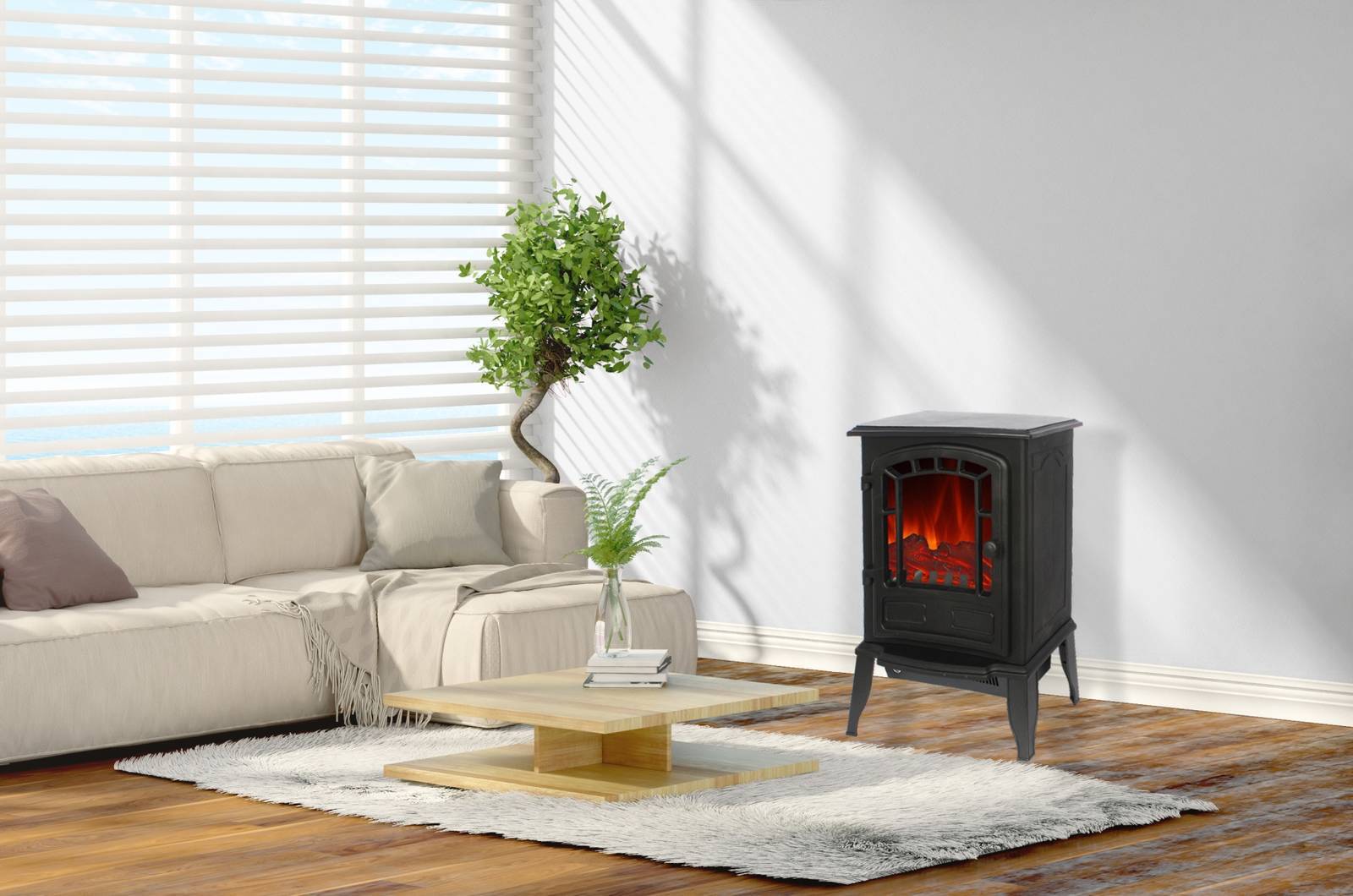 El Fuego® Elektrokamin » Como « schwarz, LED Flammeneffekt