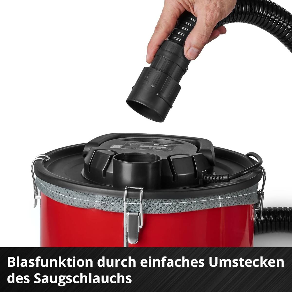 Einhell Aschesauger » TC-AV 1830 D « 170 mbar, 800 Watt, Metall, 18 l