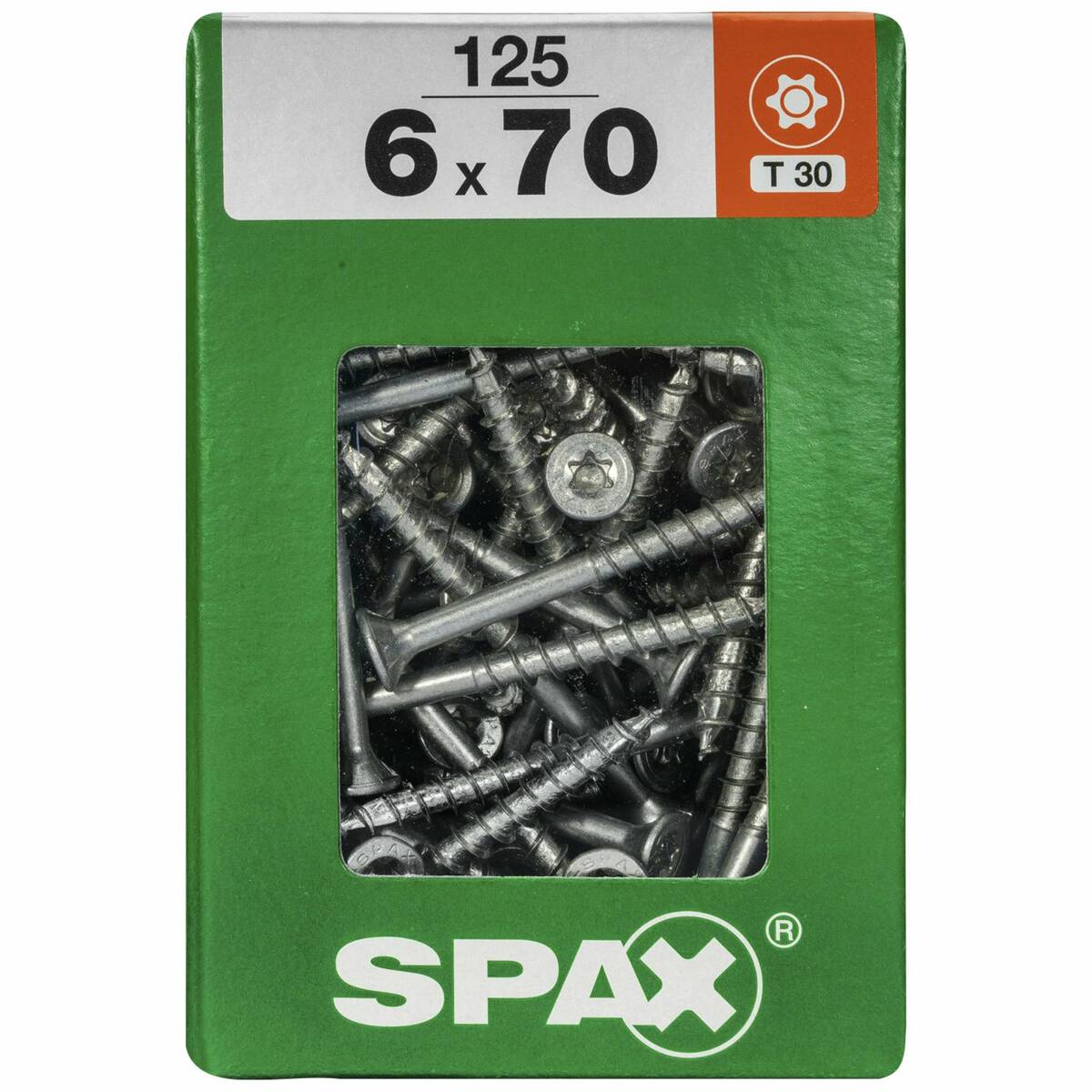 SPAX Universalschrauben 125 Stück » 6 x 70 mm « T 30