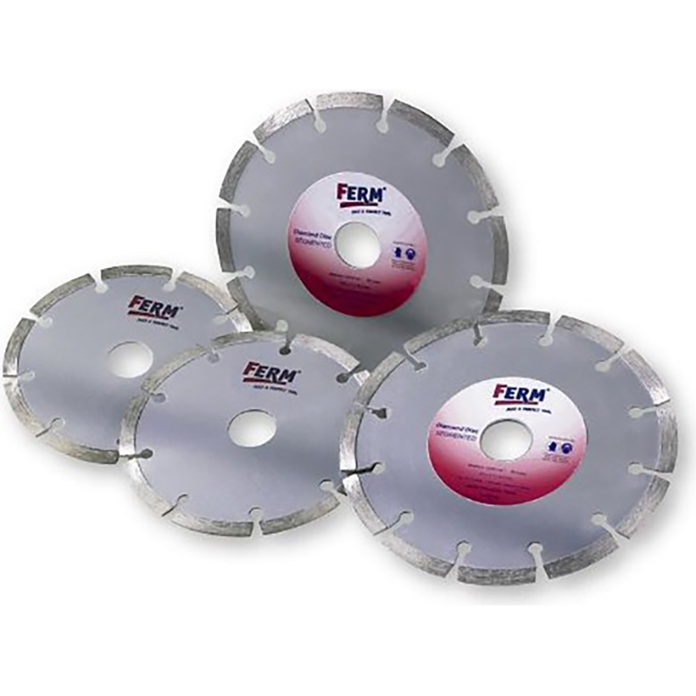 2 FERM Diamanttrennscheiben 125 mm für Mauernutfräse