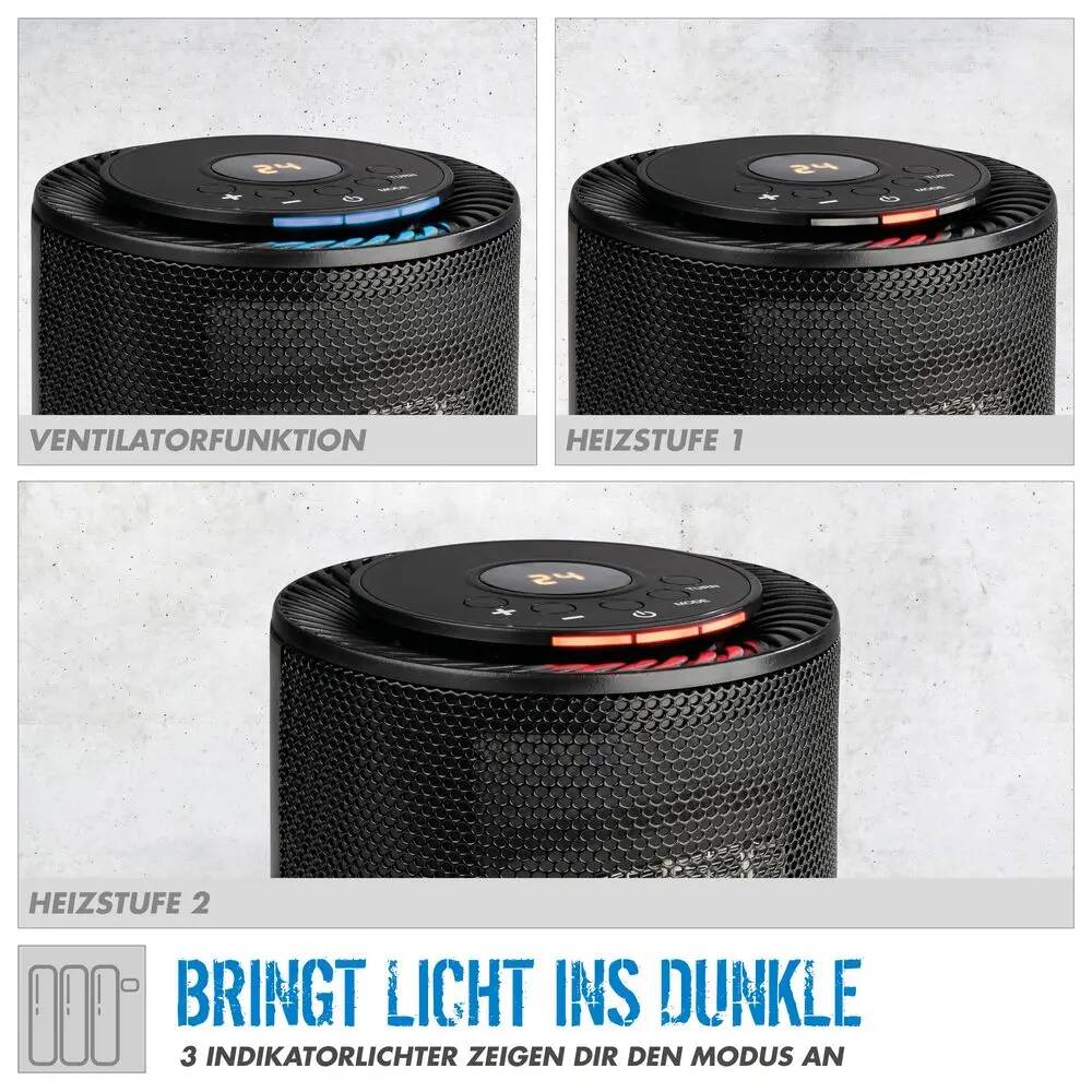 Güde Keramik Heizlüfter » GKH 1200 DT « LED-Display, Oszillationsfunktion