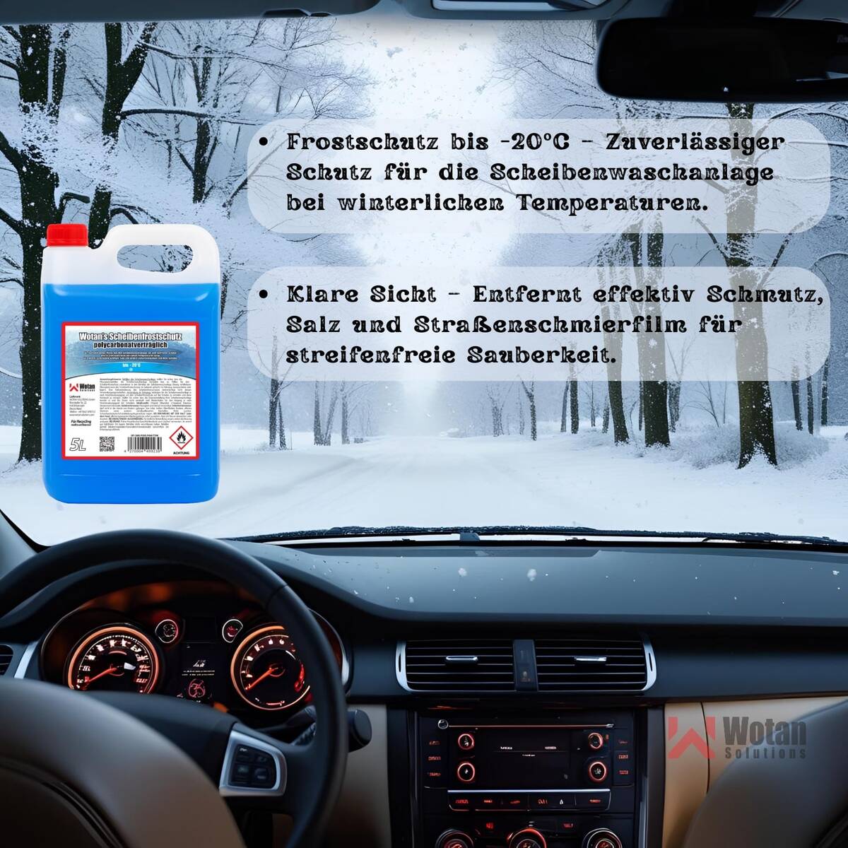 Wotan Scheibenfrostschutz » Citrus 5 L « bis -20 Grad, gebrauchsfertig