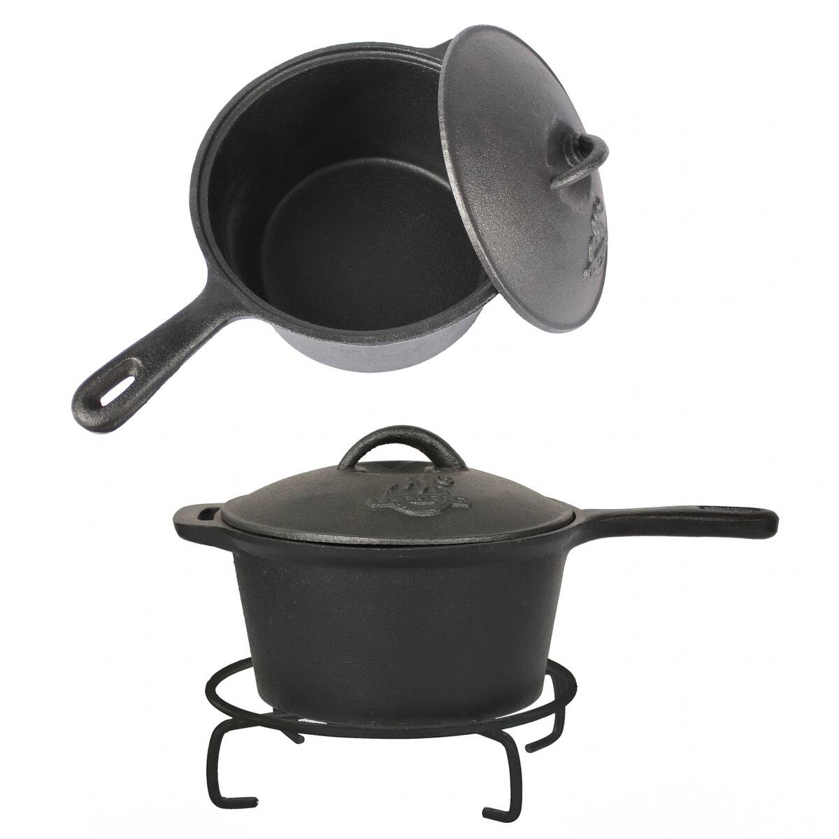 El Fuego Dutch Oven Set » AY4661 « 5-tlg, Gusseisen