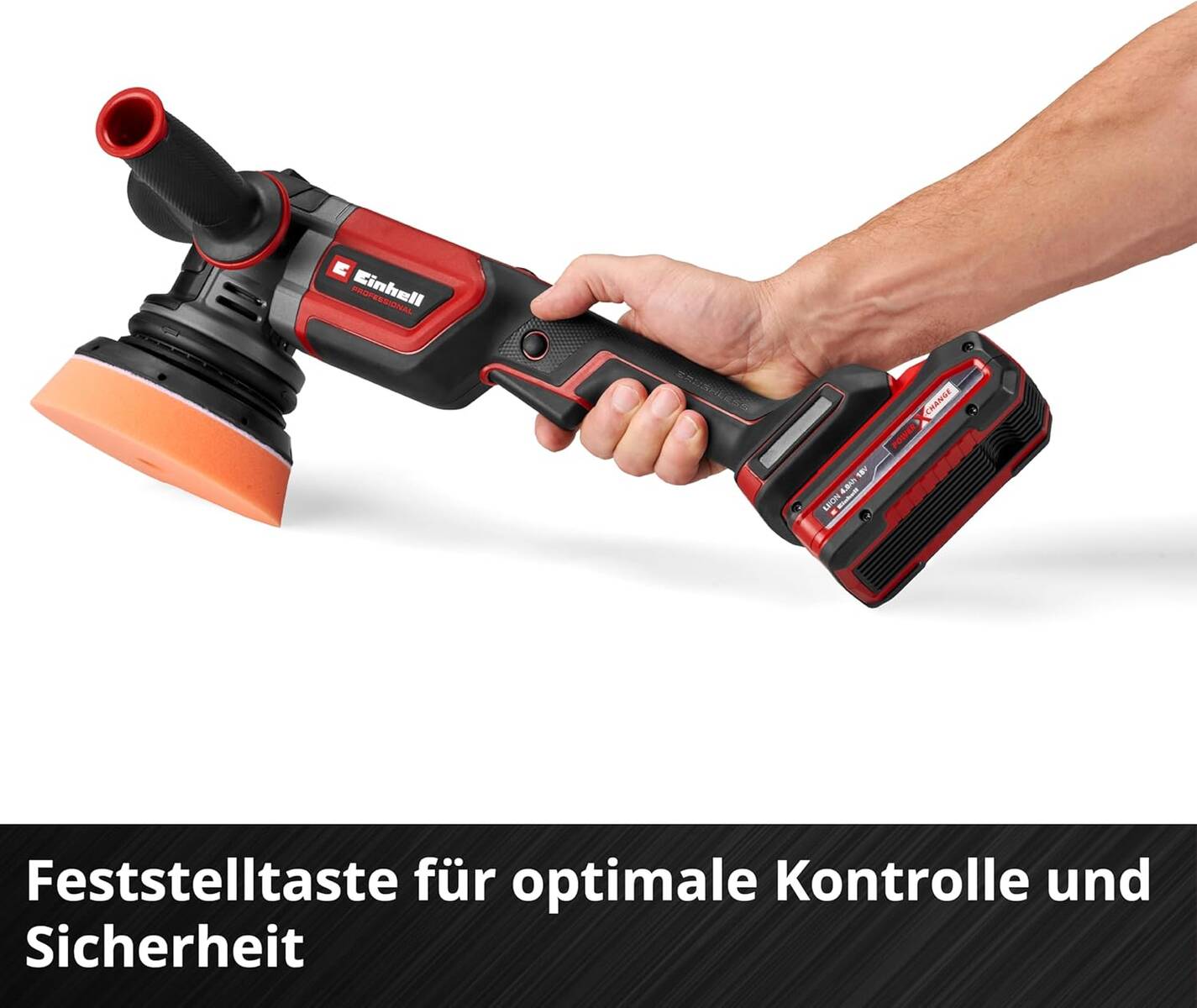 Einhell Akku-Exzenterpolierer » CP-EP 18/125 Li BL-Solo « 18 Volt, PXC