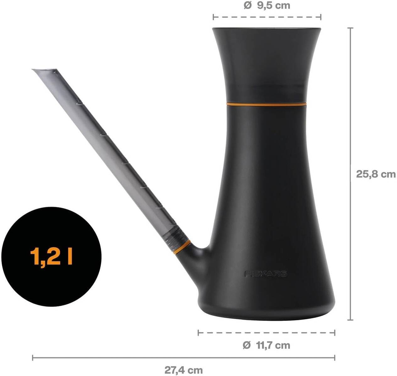 Fiskars Gießkanne » 1011307 « 1,2 L, 25,8 cm, Urban Plant Care Serie