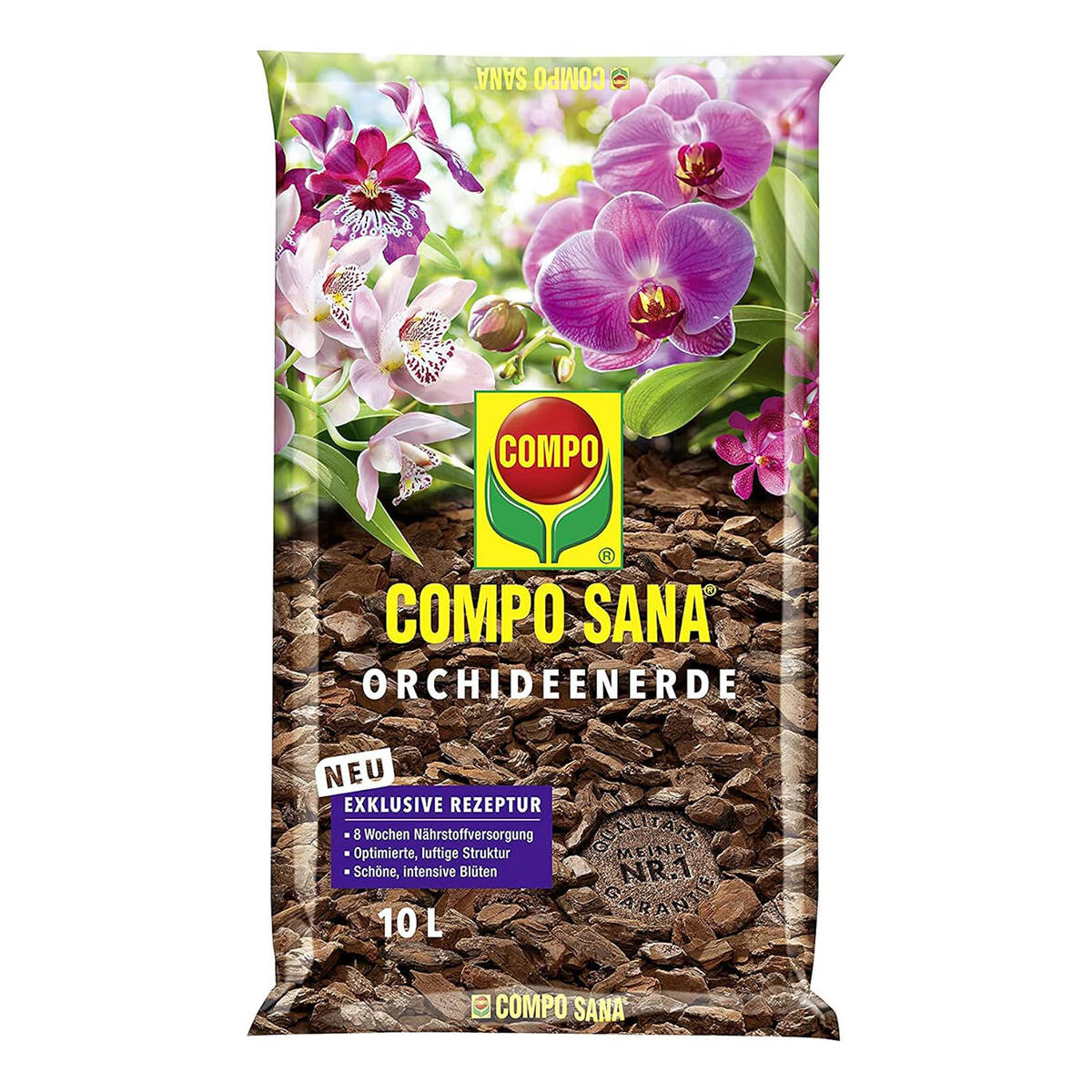 Compo Sana » Orchideenerde « 10 L, exklusive Rezeptur, luftig locker