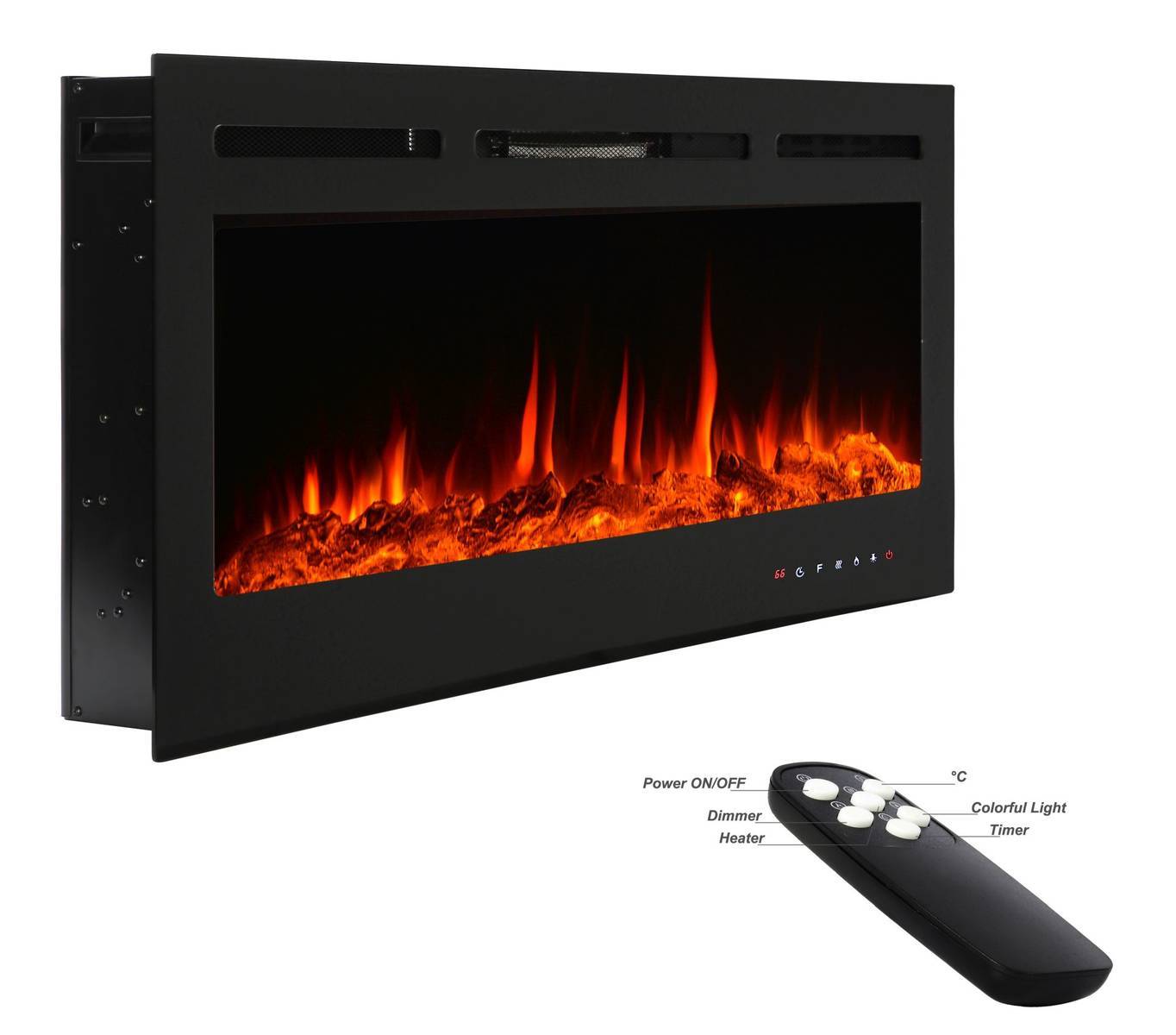 EL FUEGO® Elektrokamin » Cervinia « AY6292 - inkl. Fernbedienung