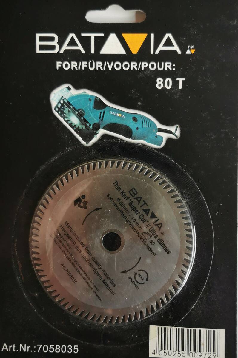 BATAVIA ultra dünnes Kreissägeblatt » Für 80 T « 2 Stück