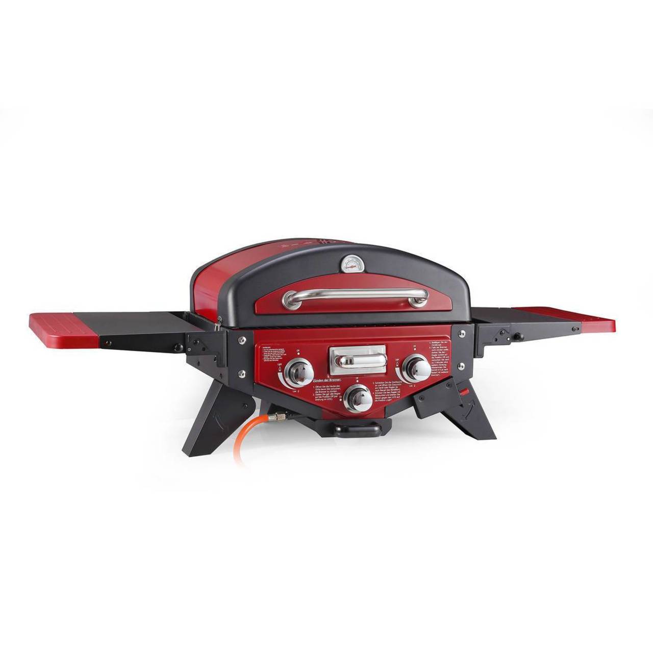 El Fuego® Gasgrill "Medison" rot, 2 Brenner, Tischgrill, BBQ, Grillen