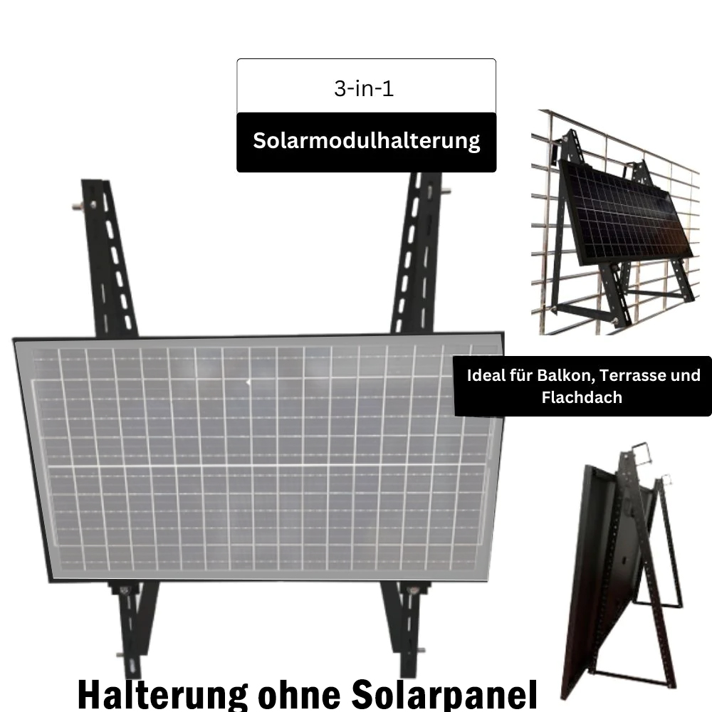 DRBO Greenenergy »Solarmodul Halterung EasySwitch « Premium Full-Black