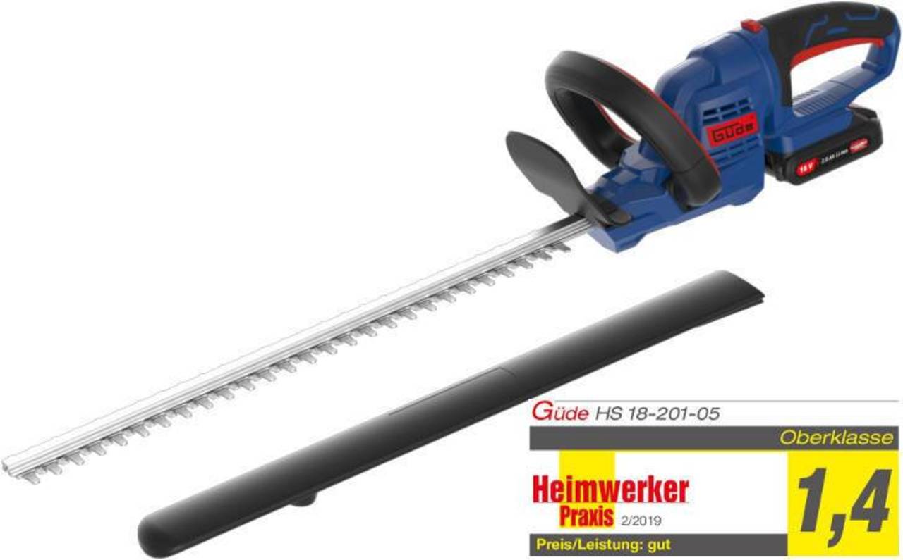 Güde Akku-Heckenschere » HS 18-201-05 « 18 Volt E³ Akkusystem Güde Akku-Heckenschere HS 18-201-05