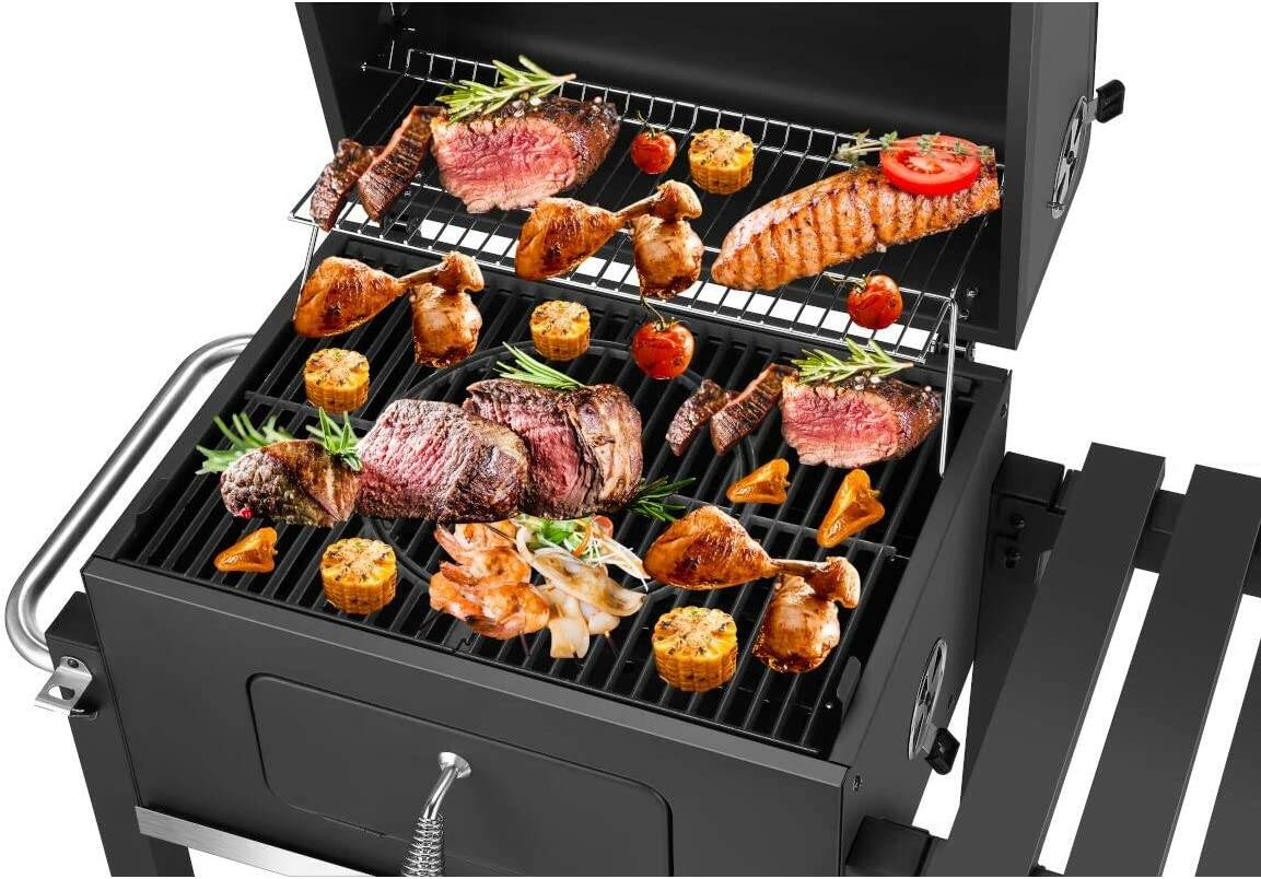 El Fuego Holzkohlegrill » Ontario Deluxe « Mit Thermometer, 56 x 42cm