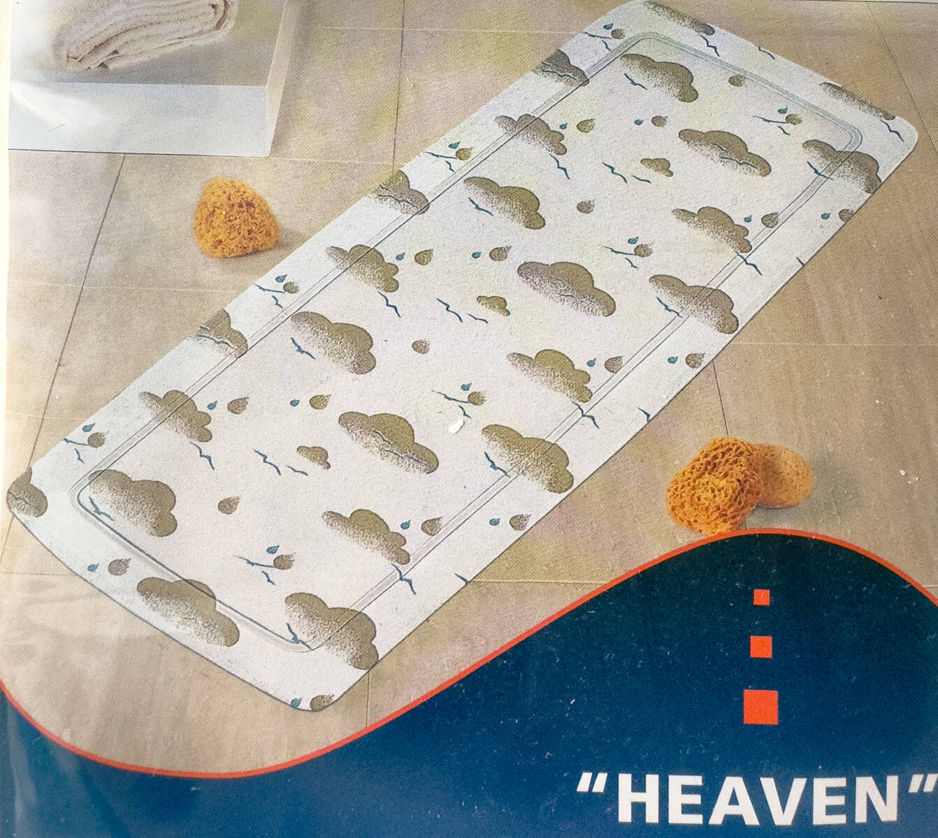 Wellwater Badewanneneinlage » Heaven « 36 x 92 cm, TÜV, rutschhemmend