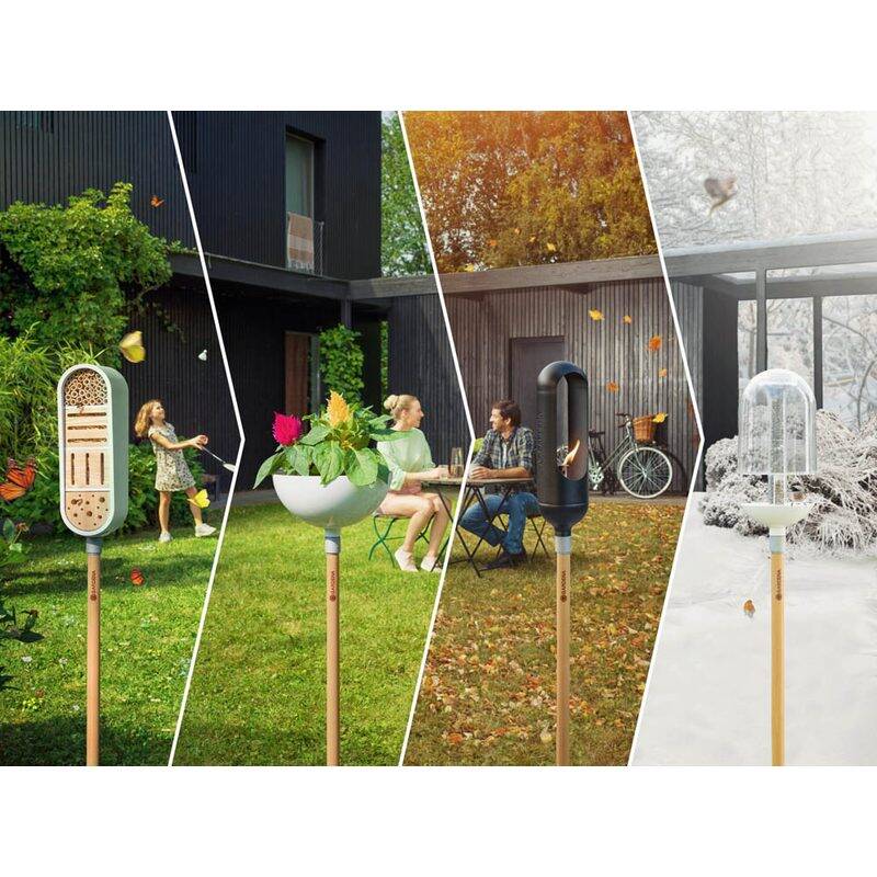 Gardena ClickUp! » Stiel « 11300-20 FSC®-Holz, 5 Jahre Garantie, 32 mm