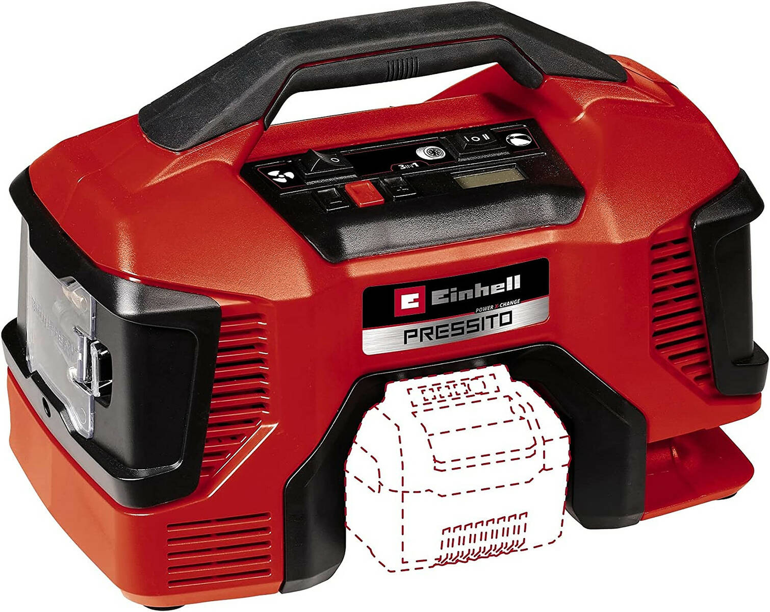 Einhell Hybrid-Kompressor » Pressito « 10,5 bar & AutoShutoff-Funktion