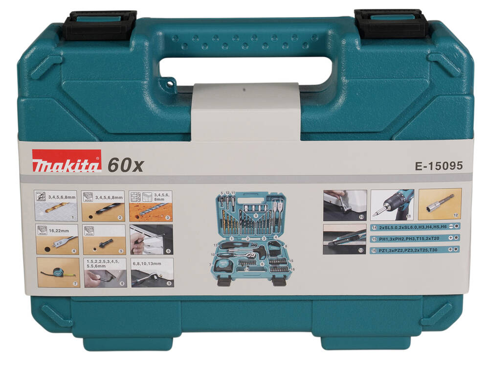 Makita Bohrer- und Bit-Set » E-15095 « 60-tlg.