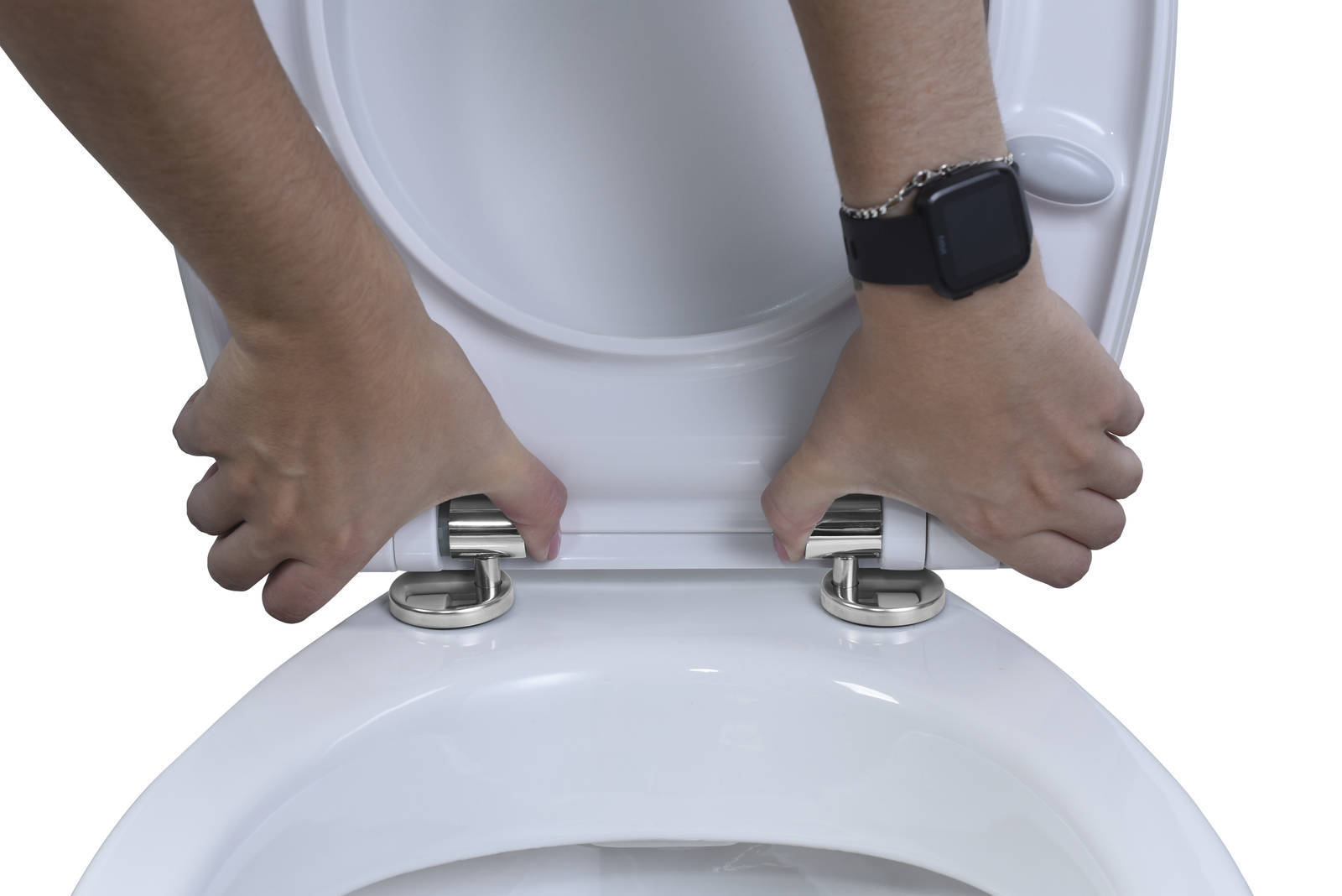 Cornat WC-Sitz » NOIR « Duroplast mit Natursteinplatte