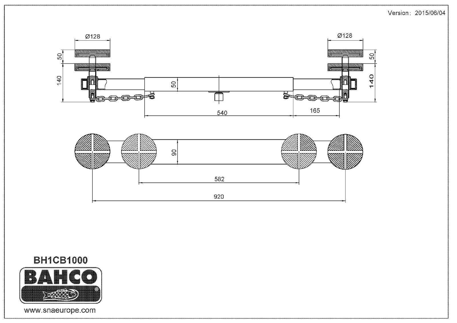 Bahco Querträger » BH1CB1000 « für BH13000 / BH12000 / BH11500