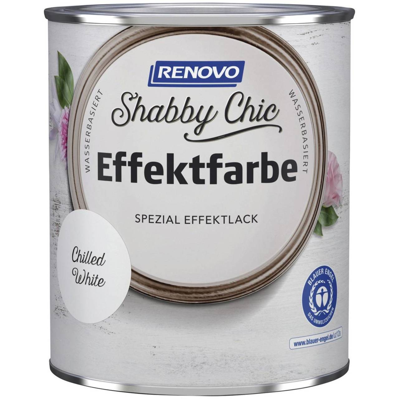 RENOVO Spezial Effektfarbe » Shabby Chic « Chilled White - 750 ml