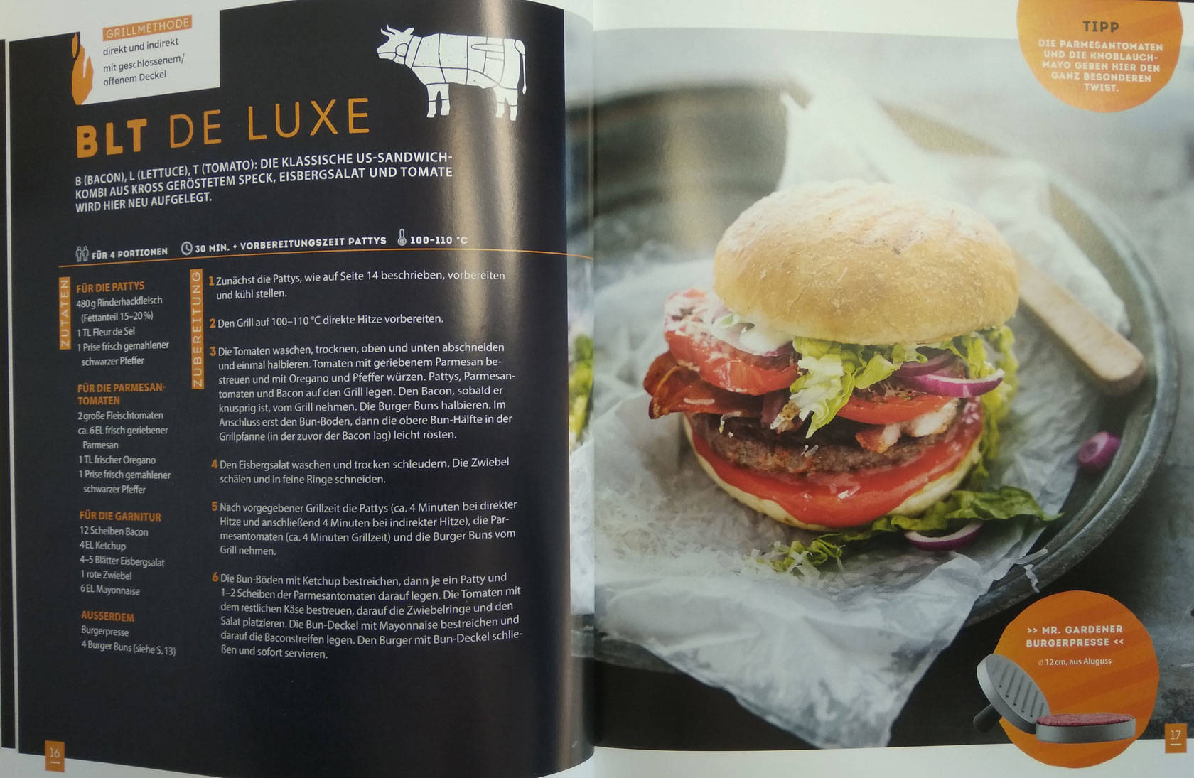 Mr. Gardener Grill Rezepte deine Leidenschaft, Grillbuch, BBQ