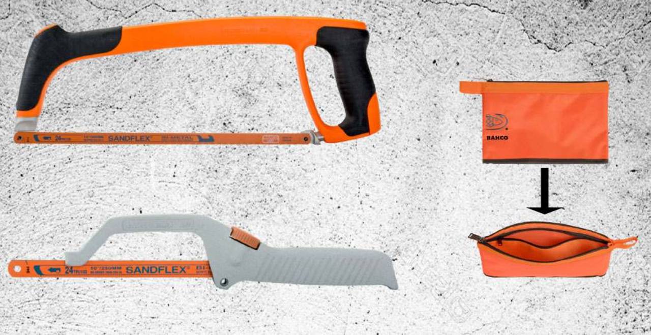 Bahco Bügelsäge » Metallsägebogen 319 « Set inkl. Mini Bügelsäge