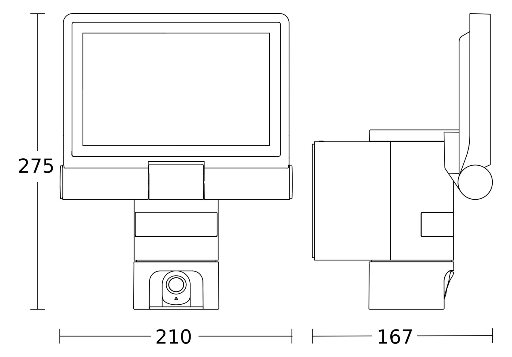 Steinel LED-Außenstrahler » XLED CAM 1 SC « Bewegungssensor, HD-Kamera