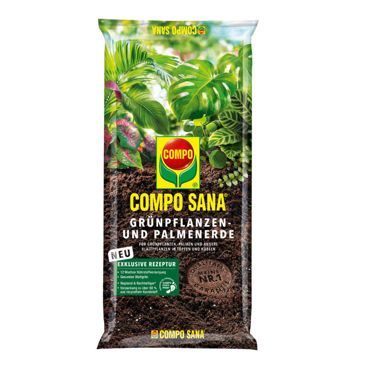 COMPO SANA » Grünpflanzen- und Palmenerde « 10 L, exklusive Rezeptur