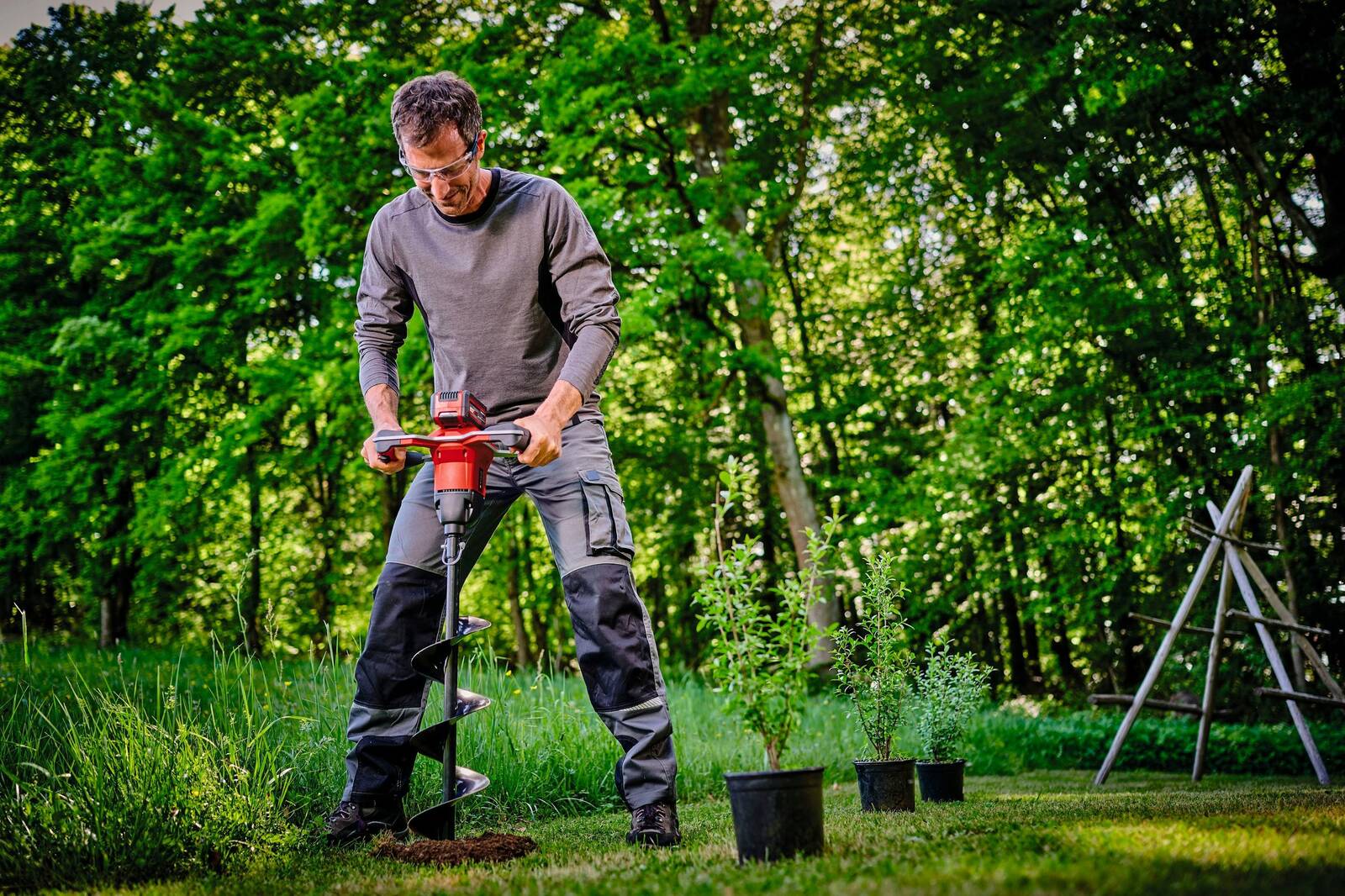 Einhell Akku-Erdbohrer » GP-EA 18/150 Li BL-Solo « Inkl. 80cm Bohrer